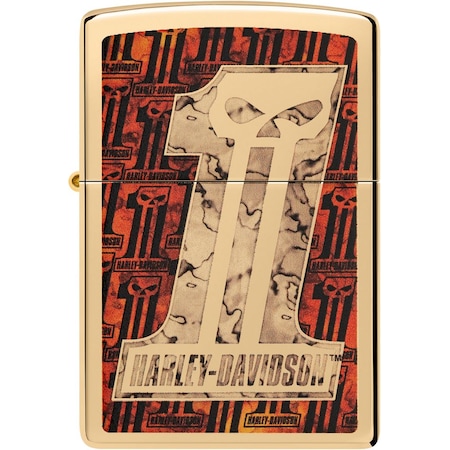 Zippo 2024 Zippo High Polish Brass, Harley Davidson Hd, ZIP-48361